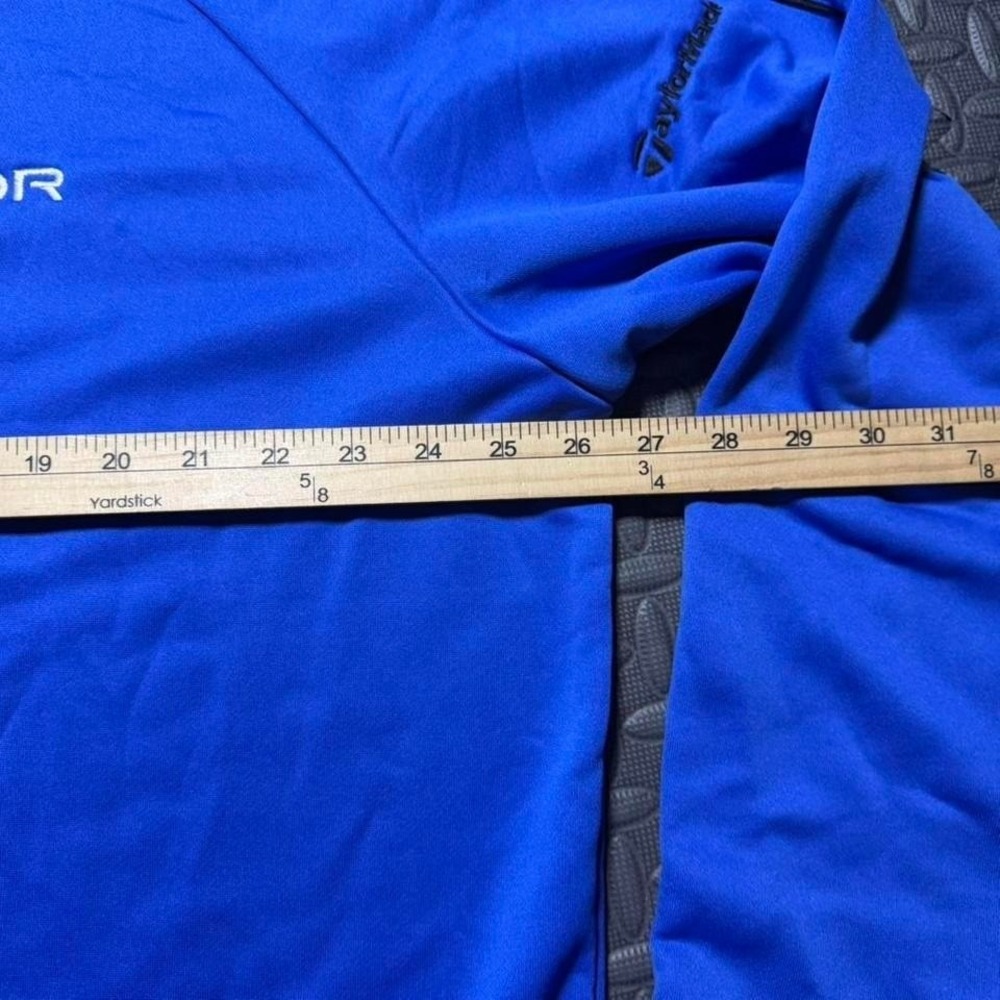 Adidas Climalite Lightweight Golf Quarter Zip Blue SLDR Taylormade Size 2XL - Picture 4 of 5